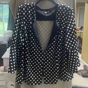 Polka dot blazer